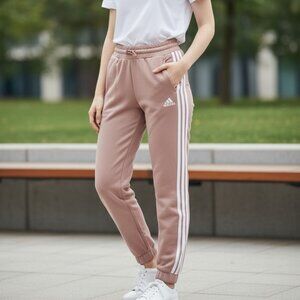 Adidas warm clay (pink) Jogging pants Elastic waistband pockets Size L